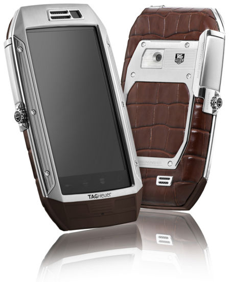 TAG Heuer LINK - Stainless steel & Red Caron Leather